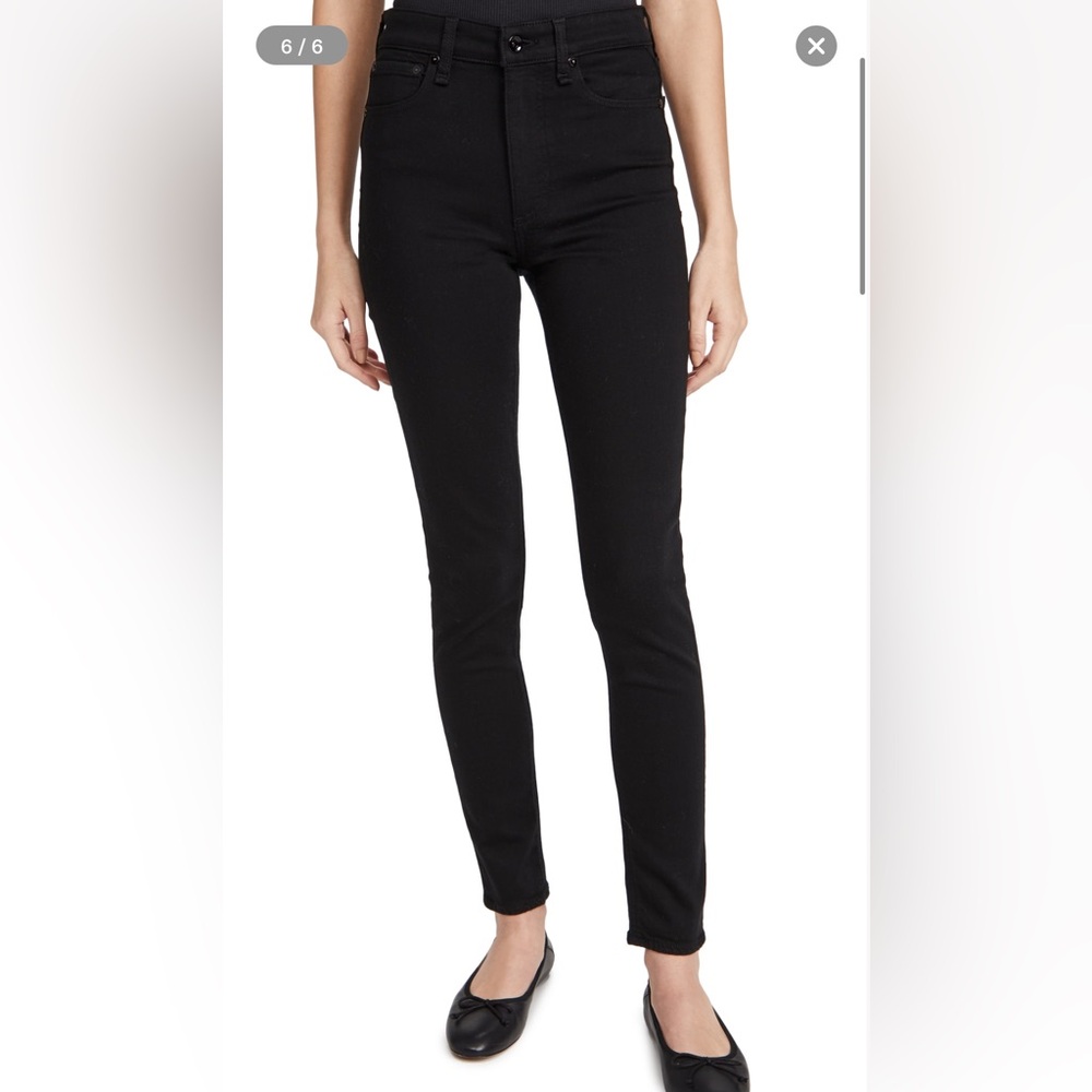 rag & bone Black High Rise Skinny Jeans Size 28